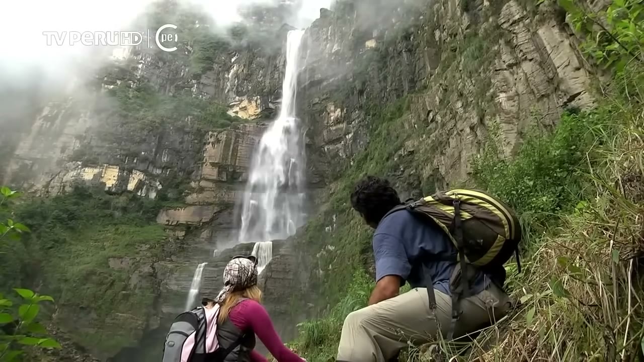 Llegando a la catarata Chinata