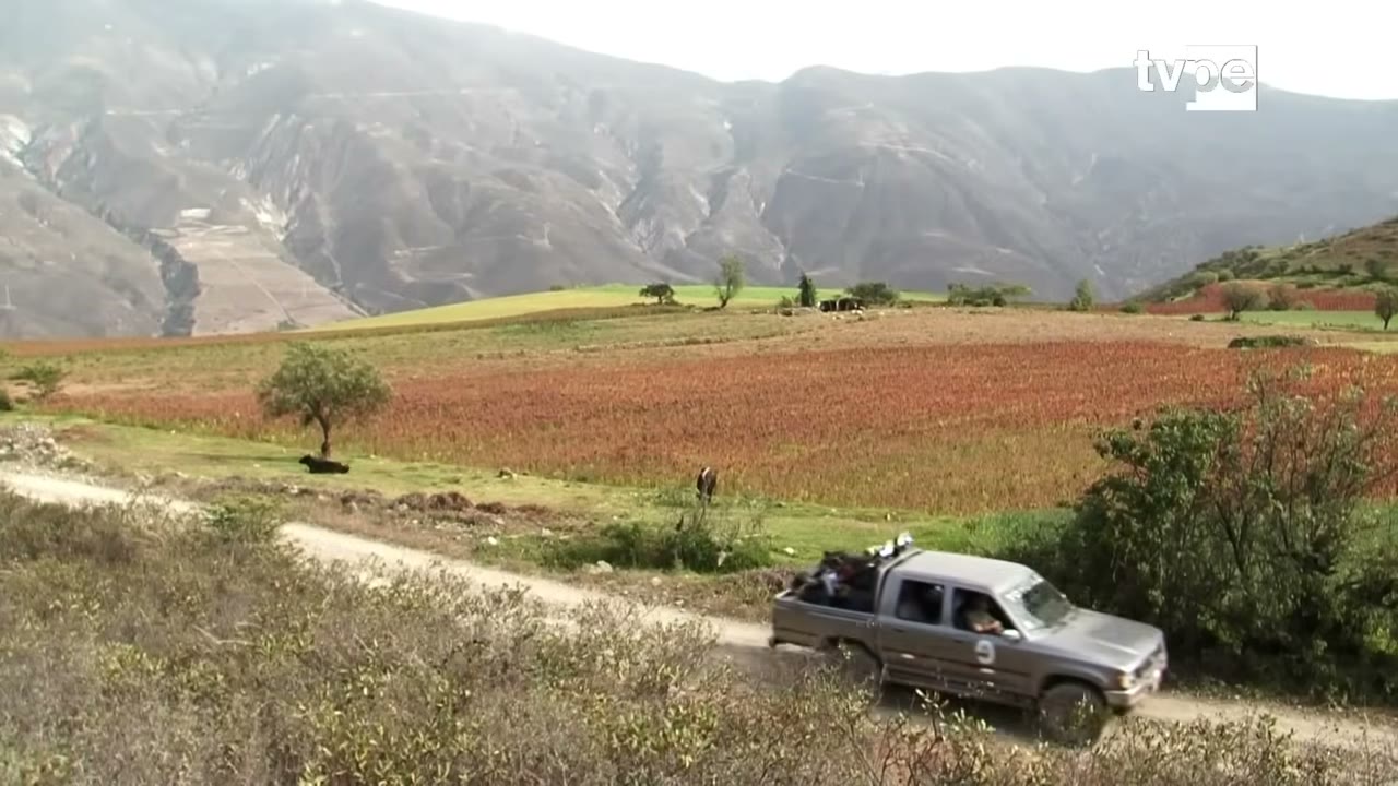 Chacras en el camino a Hualcayán