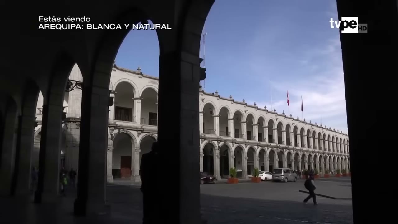 Los portales de la plaza de Armas de Arequipa