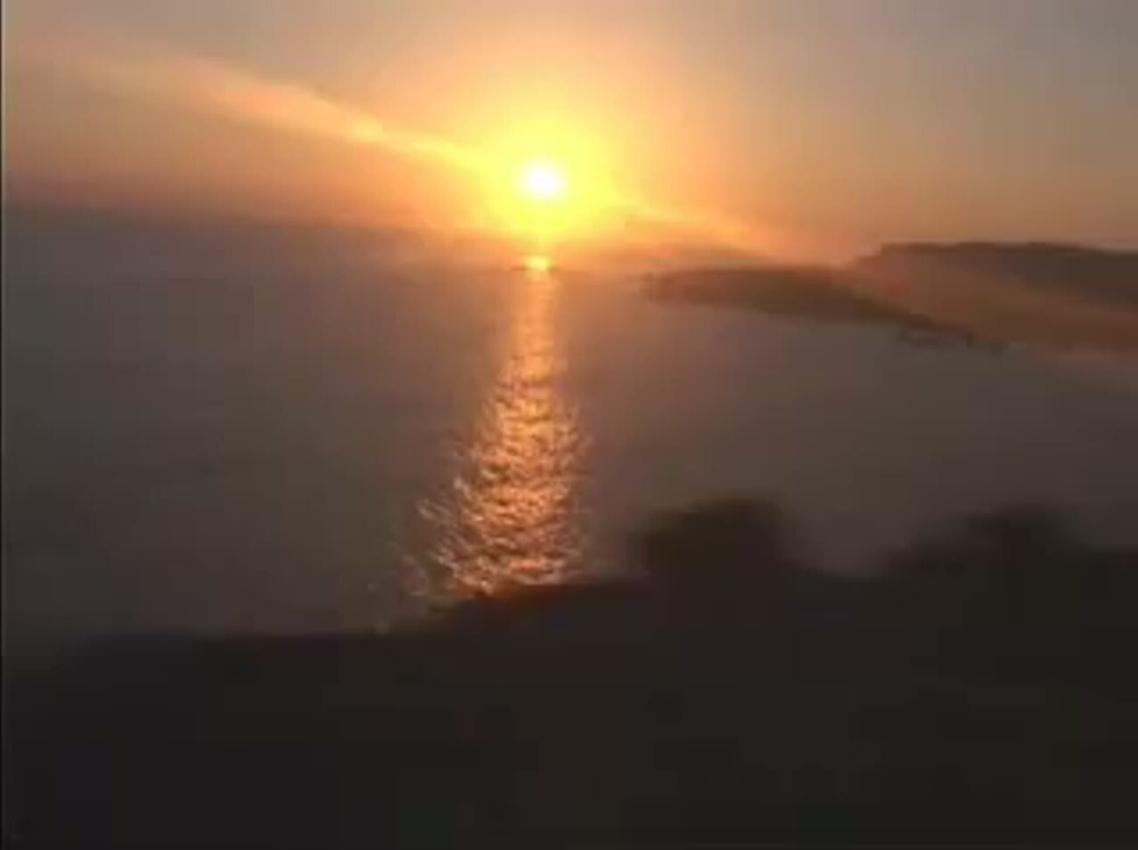 Atardecer en la Panamericana, llegando a Camaná