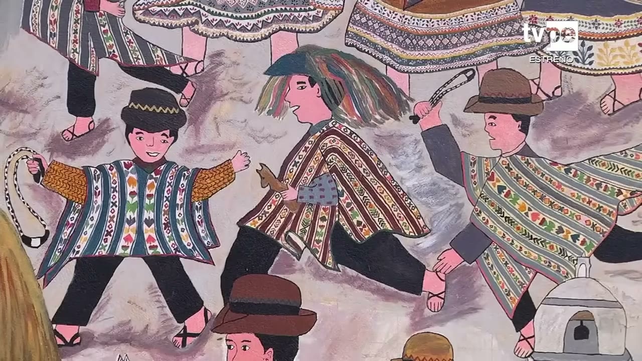 Una tabla pintada de Sarhua