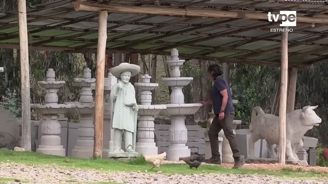Taller de escultura en piedra de Huambocancha