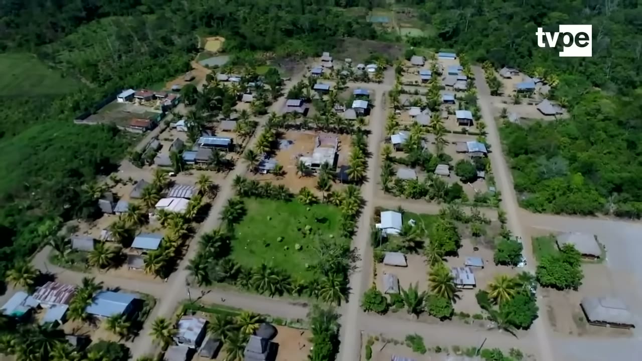 La comunidad nativa Santuario desde el aire