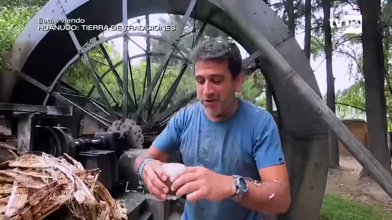 La rueda del trapiche en Cachigaga