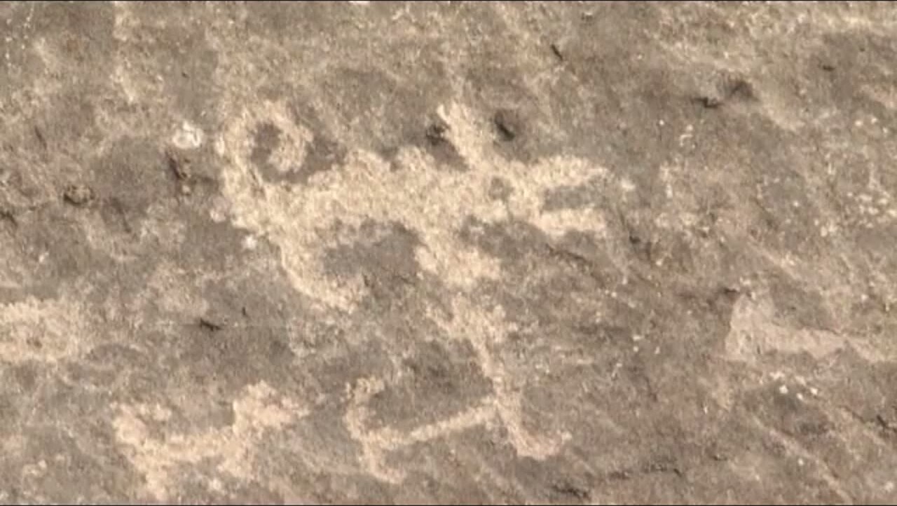 Uno de los petroglifos de Huancor