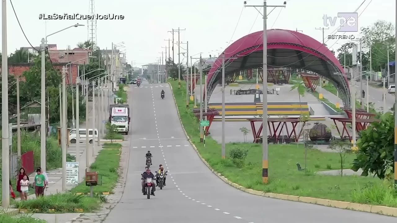 Una avenida de Puerto Maldonado