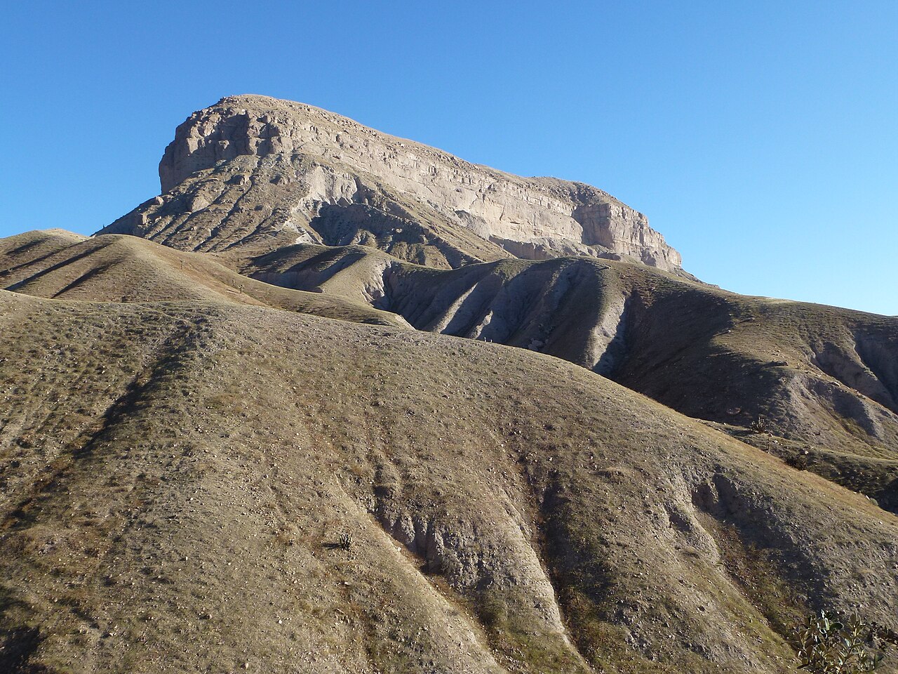 El cerro Baúl y su cumbre plana