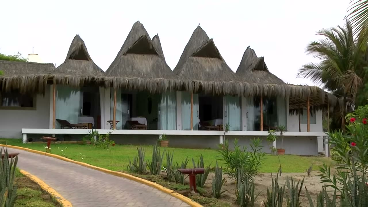 Bungalós de un hotel de Vichayito