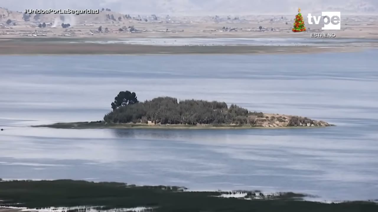 La isla de los cactus en la laguna Arapa