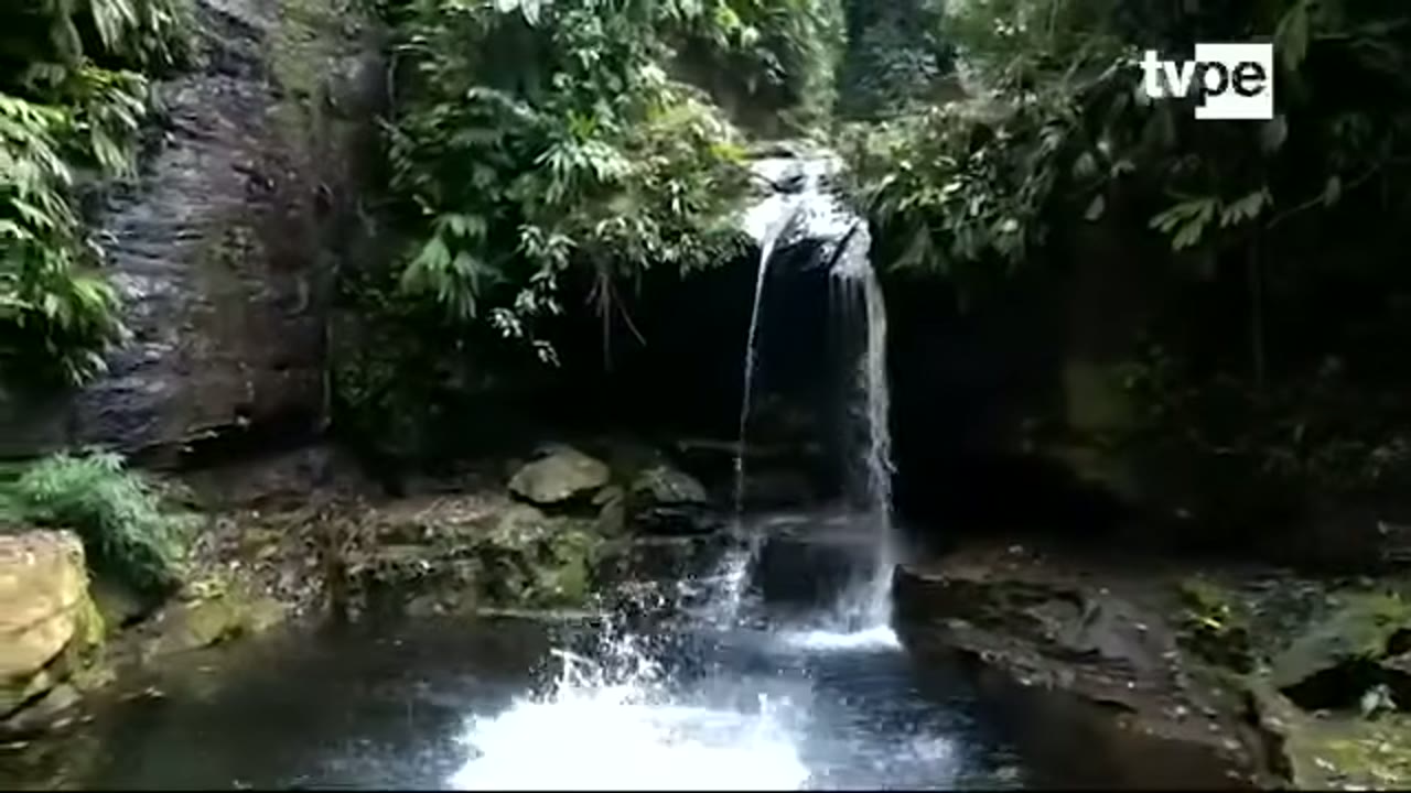 Catarata y poza en la quebrada Itsipasari