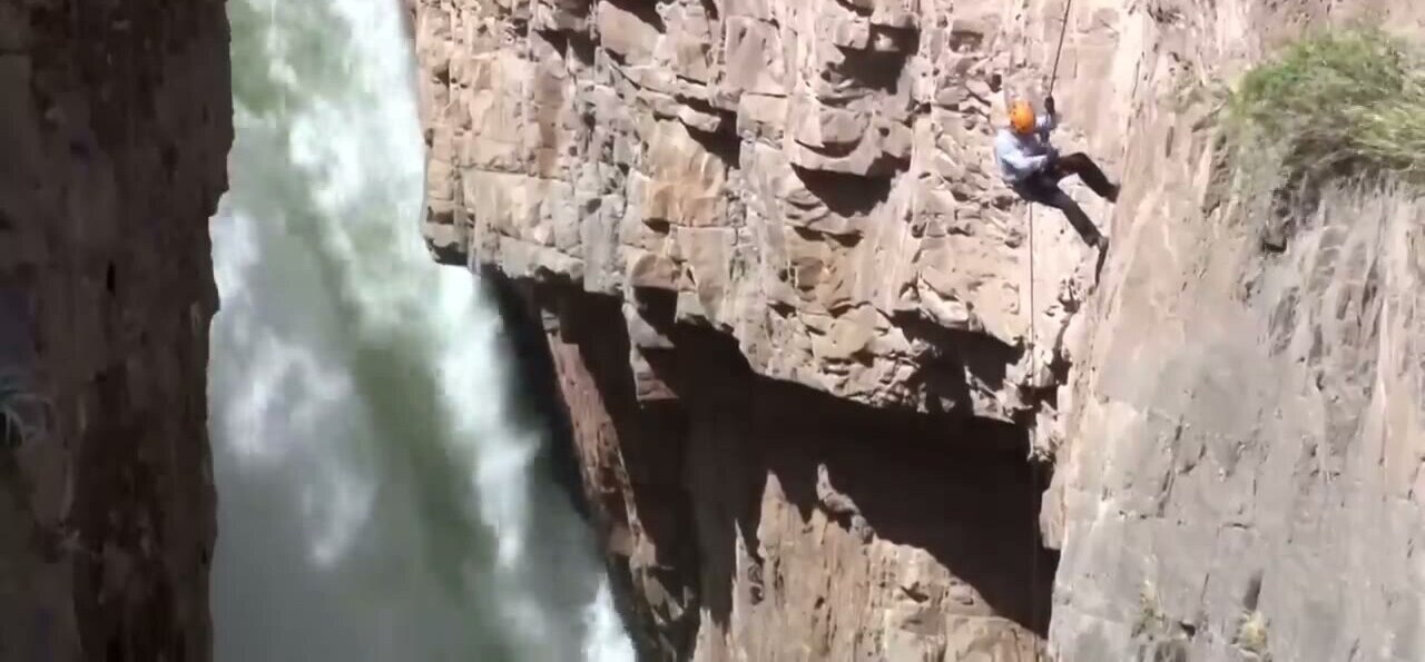 La catarata de Sipia en el cañón