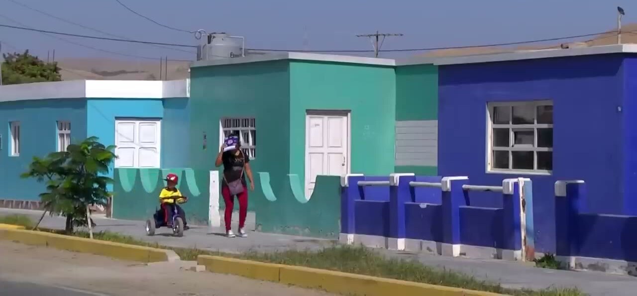 Casitas coloridas de Puerto Huarmey