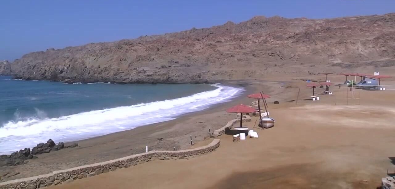 La playa de Puerto Inca